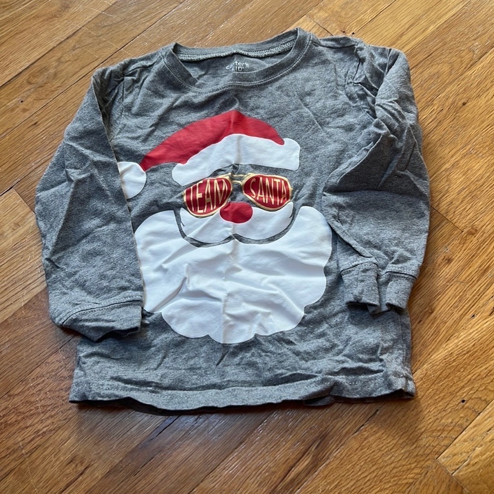CARTER’S Kid’s Kid’s Gray Graphic Long Sleeve Size 4